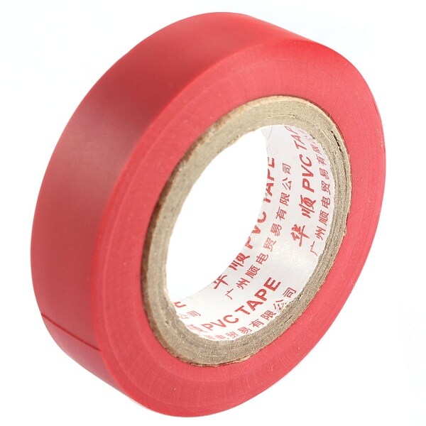 Cable Harness PVC Self Adhesive Insulated Electrical Tape Roll 14mm x 7M Red
