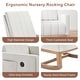 preview thumbnail 17 of 34, VECELO Upholstered Rocking Chair Padded Seat with Pocket and USB Port, Rocking Chair Nursery Rocker
