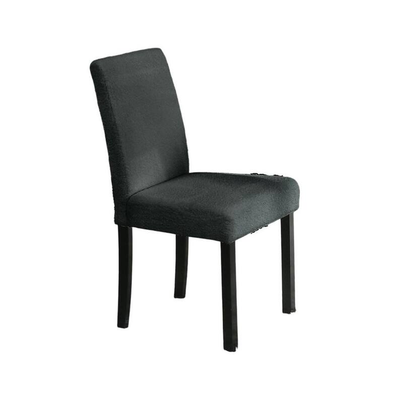Wool Fabric Chairs Faux Marble Top Table 5pc Dining Set Kitchen Dinette Cushions Upholstered 4x Chairs Dining Room