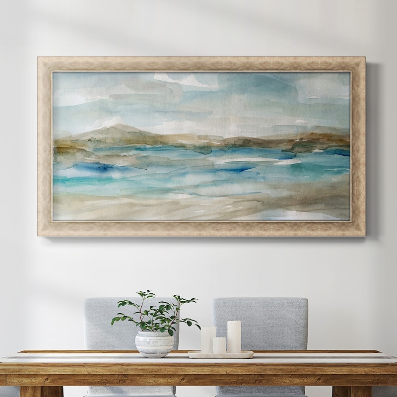 Peaceful Beach II Premium Framed Canvas- Ready to Hang