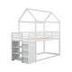 preview thumbnail 14 of 14, Twin/Twin House Bunk Bed With Shelves And Drawers