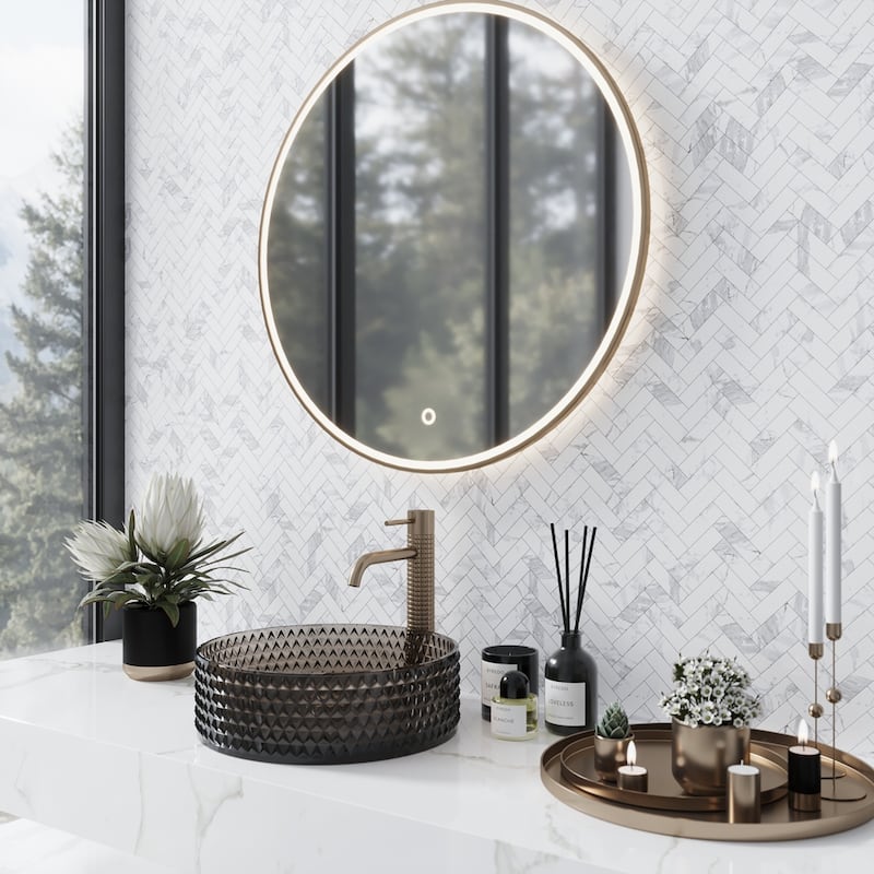 Veneto 11.1 in. x 12.36 in. Polished Statuary White Porcelain Herringbone Wall and Floor Tile (4.76 sq ft/case) - 5 Sheets