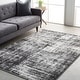 preview thumbnail 1 of 14, Molly Contemporary Abstract Area Rug 7'11" x 10' - Black