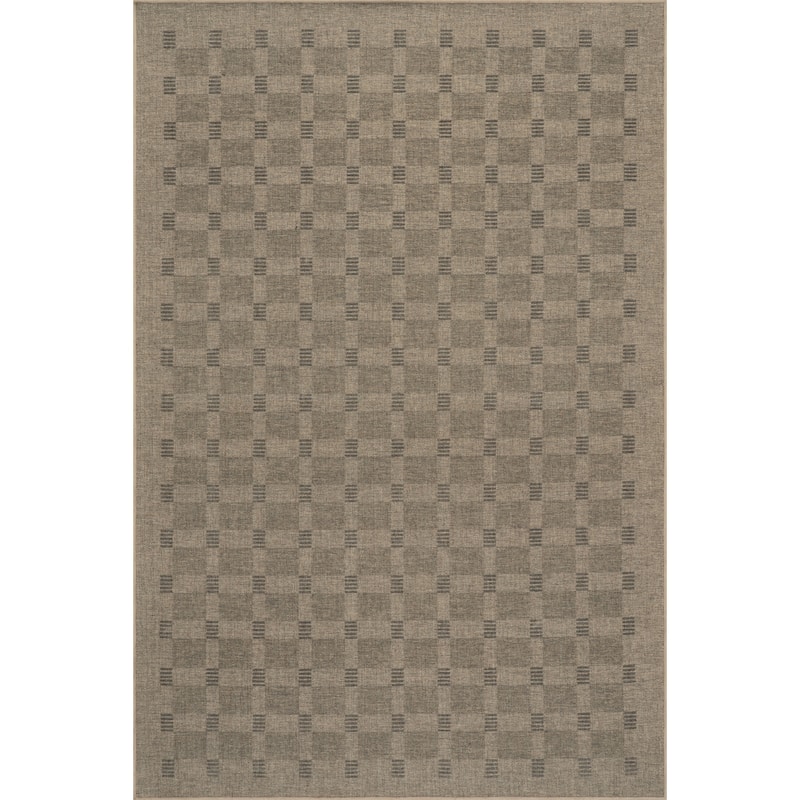 Nate Berkus Walker Modern Checkered Washable Area Rug