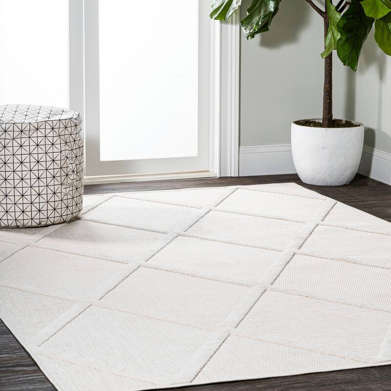 JONATHAN Y Talaia Diamond Trellis Indoor/Outdoor Area Rug
