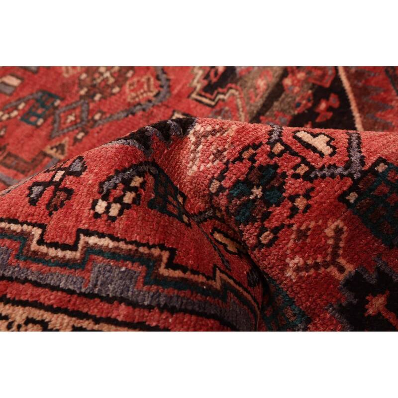 ECARPETGALLERY Hand-knotted Andelz Red Wool Rug - 3'8 x 6'9