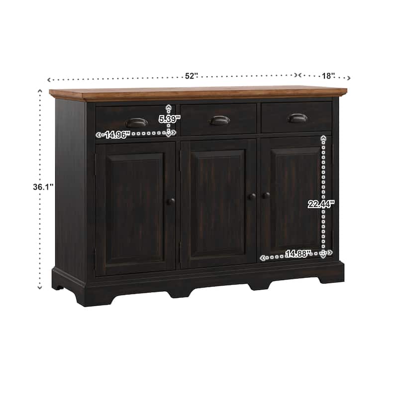 Eleanor Wood Cabinet Buffet Server by iNSPIRE Q Classic