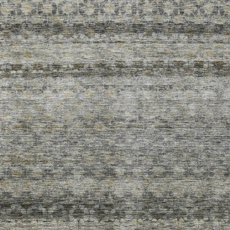 HomeRoots Striped Transitional Rectangle Outdoor Rug