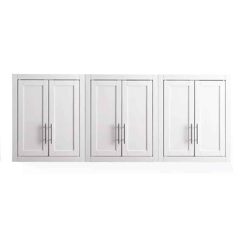 Crosley Savannah 3Pc Wall Storage Cabinet White