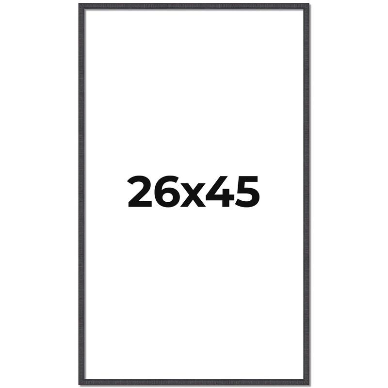 26x45 Frame Brown Solid Wood Picture Frame - Complete Modern Photo