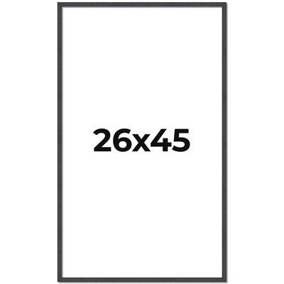 26x45 Frame Brown Solid Wood Picture Frame - Complete Modern Photo
