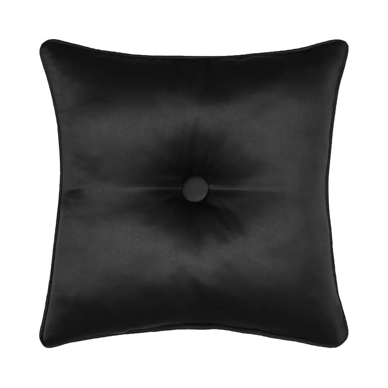 Harriman 18" Square Decorative Throw Pillow - Polyester - Black - Accent