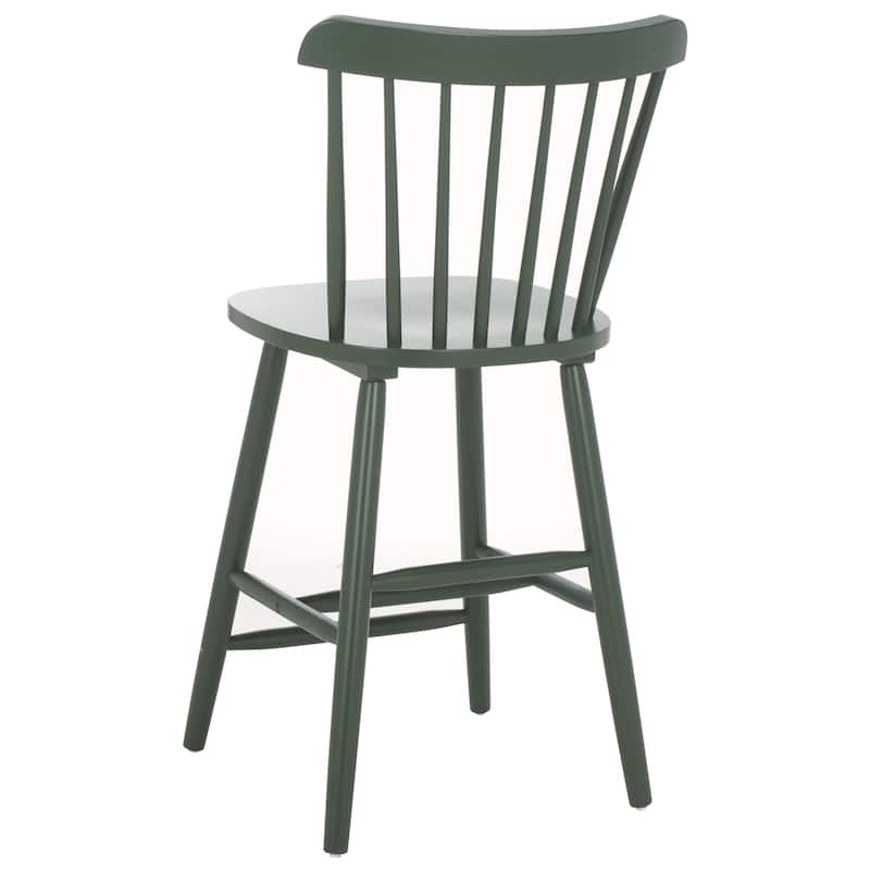 SAFAVIEH Arra 24-inch Spindle Farmhouse Counter Stool (Set of 2) - 19.9" x 20.1" x 43.1" - 20"W x 20"D x 38"H