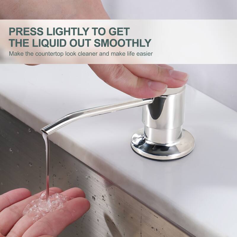 WOWOW Pull-Down Sprayer Kitchen Faucet with Soap Dispenser