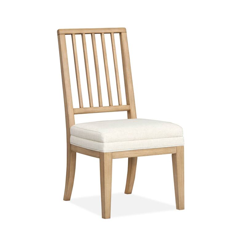 Magnussen Home Coventry Honey Maple Upholstered Side Chair Two Pack - 20''W x 22.88''D x 38''H