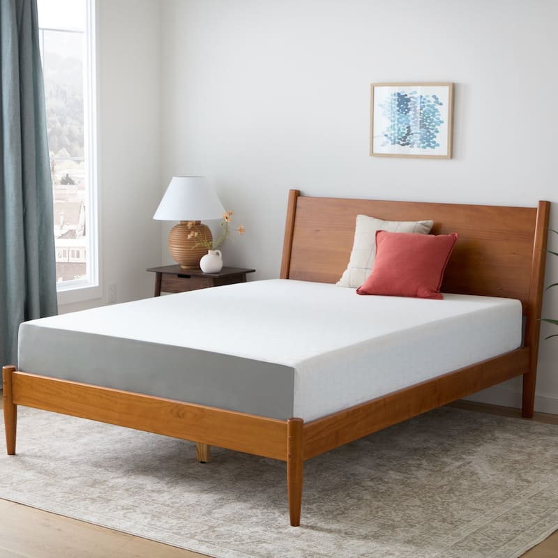 Linenspa Cooling Gel Memory Foam Mattress with Green Tea Infusion - 6, 8, 10, 12 Inch