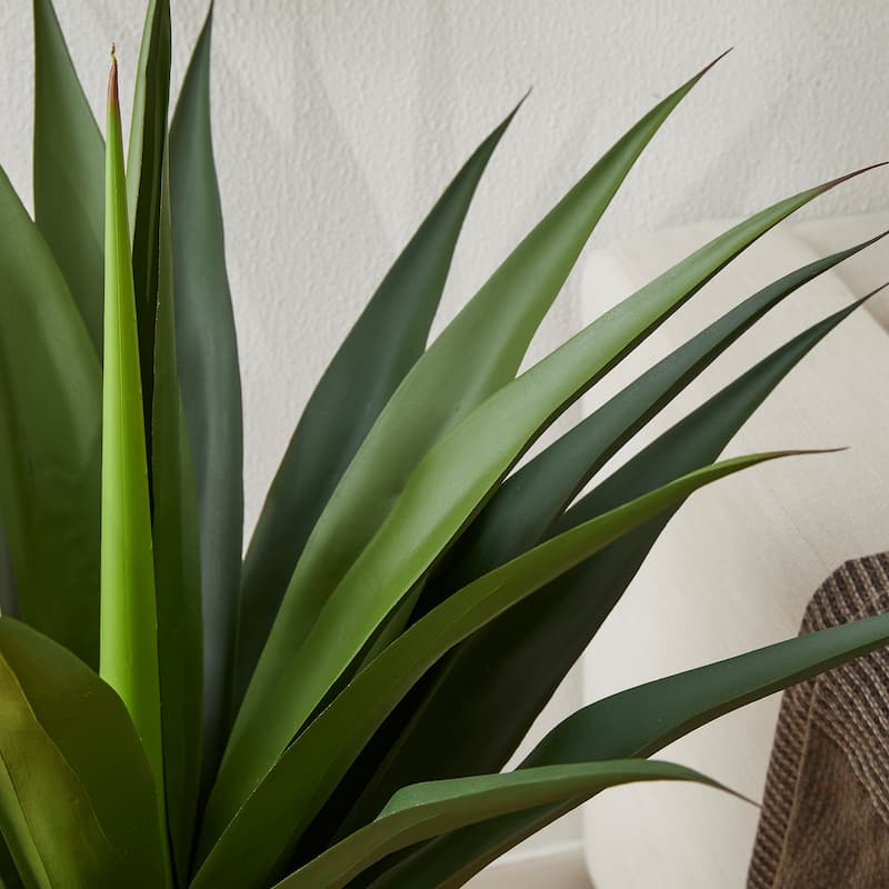 Glitzhome 39"H Potted Artificial Spiked Agave Tree With Real Touch - 25.5"D x 39.25"H