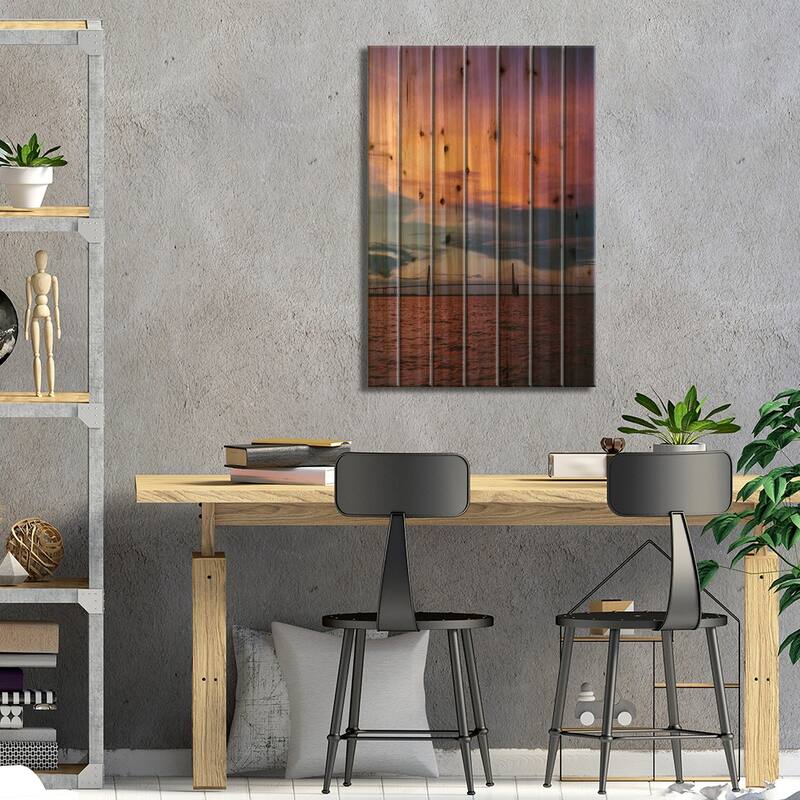 Charleston Sunset XII Print On Wood by Bethany Young - Multi-Color