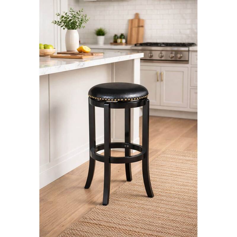 Cordova 30-inch Swivel Stool - Black