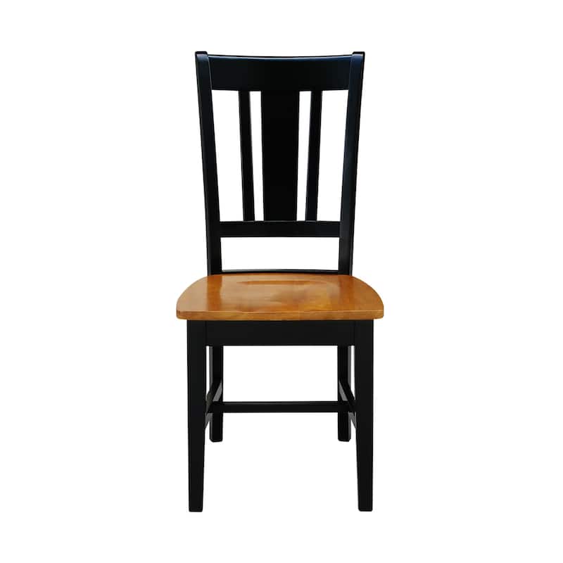 International Concepts Solid Wood San Remo Splatback Chairs - Set of 2