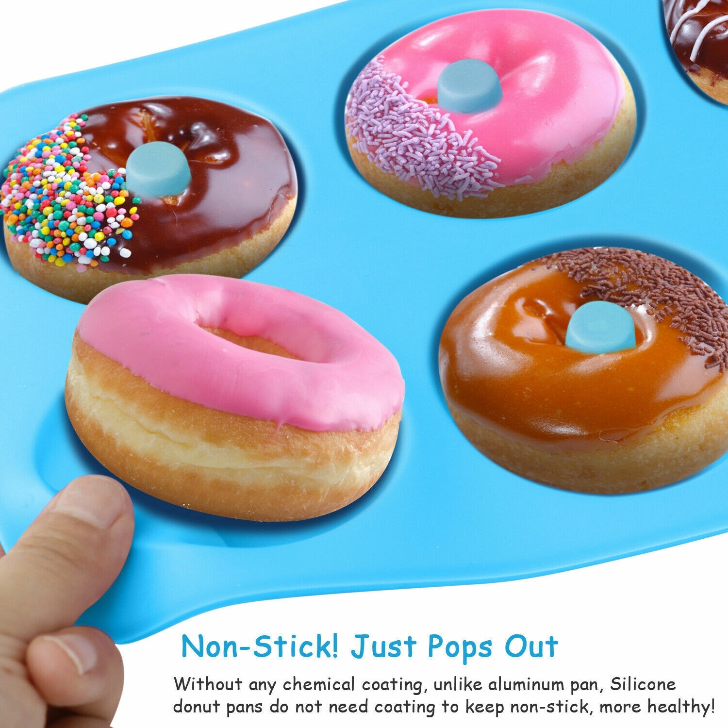 2Pcs Silicone Baking Donut Molding Tray On Sale Bed Bath