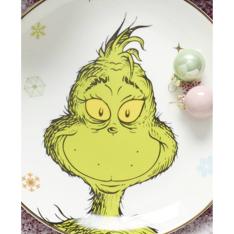 Lenox Merry Grinchmas Accent Plates, Set of 4, Assorted