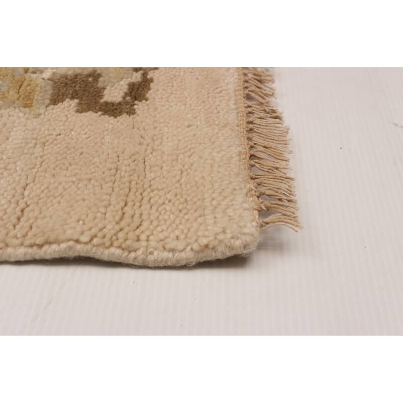 ECARPETGALLERY Hand-knotted Modern Oushak Beige Wool Rug - 9'4 x 11'11