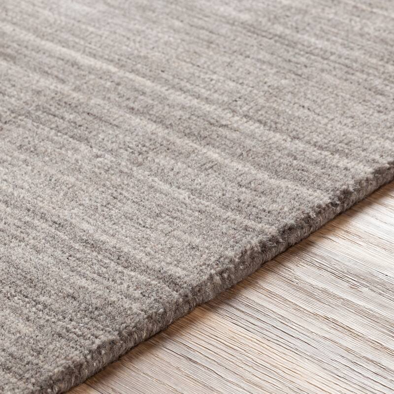 Viteri Handmade Solid Wool Blend Area Rug