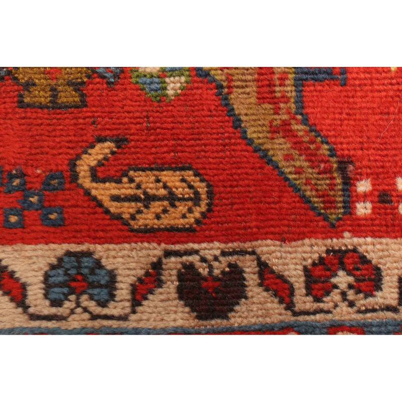 ECARPETGALLERY Hand-knotted Melis Vintage Dark Copper Wool Rug - 3'5 x 5'1