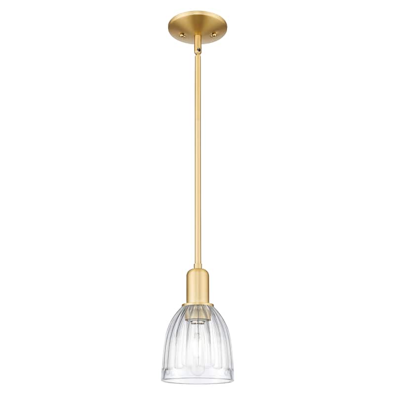 Innovations Lighting Endless Possibilities Arcadia - Brookfield - 1 Light 6" Stem Hung Mini Pendant - Clear/Satin Gold