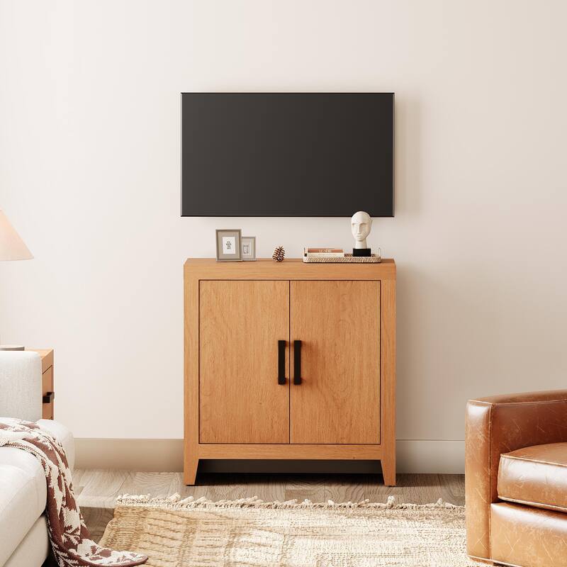 WAMPAT Farmhouse Buffet Cabinet with Door, Kitchen Sideboard for Dining & Living Room