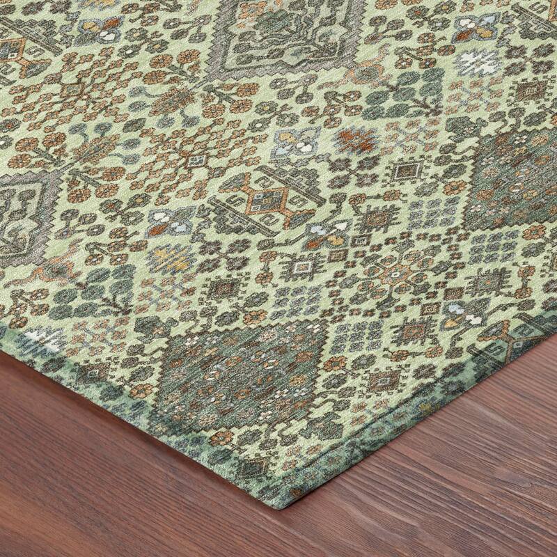 Machine Washable Indoor/ Outdoor Global Bidunga Chantille Rug