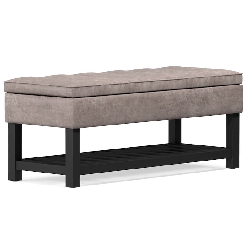 WYNDENHALL Essex 44 inch Wide Transitional Rectangle Ottoman Bench