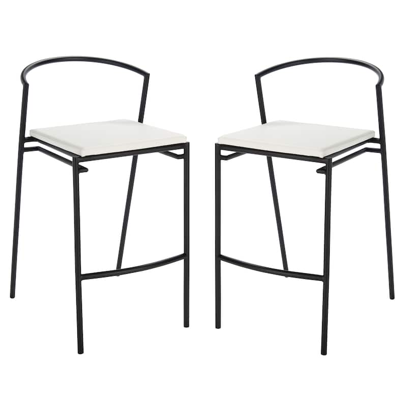 SAFAVIEH Exie 26-inch Counter Stool - 18.5" W x 23.5" L x 34" H - 19Wx24Dx34H