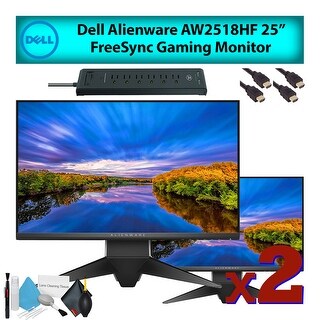 Shop Dell Alienware Aw2518hf 25 16 9 Freesync Gaming Computer Monitor 2 Pack Overstock 28787338