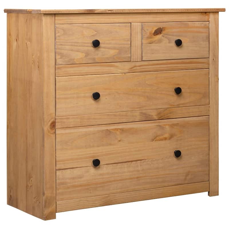 vidaXL Sideboard Drawer Cupboard for Bedroom Storage Cabinet Pine Panama Range - 31.5" x 15.7" x 32.7"