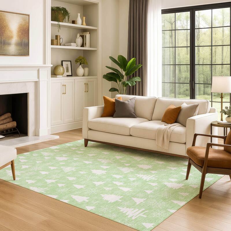 Premium Washable Super Soft Christmas Tree Mayfield Rug