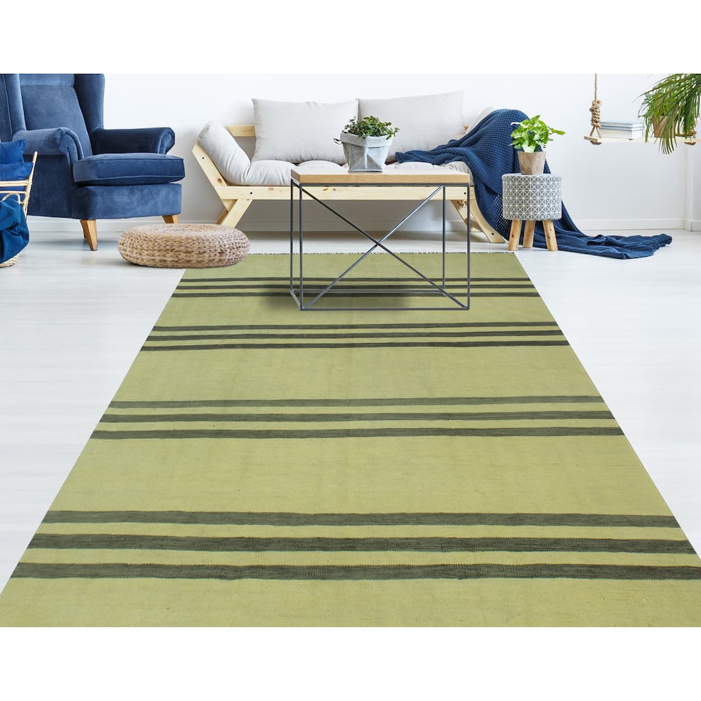 Vintage Overdyed Shane Blue/Charcoal Rug - 6'1" x 9'8"