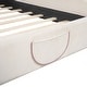 preview thumbnail 10 of 9, Queen Upholstered Platform Bed w/ Bear-shaped Headboard & Pocket,Beige