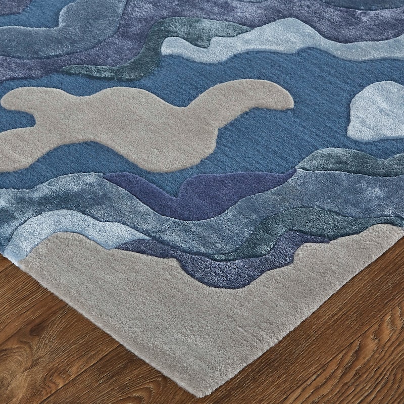 Grand Bazaar Arwyn Hand Tufted Abstract Transitional Area Rug