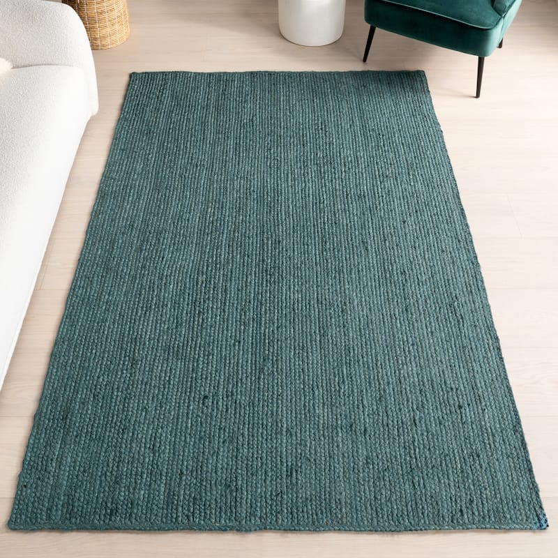 Nuloom Adelaida Farmhouse Jute Area Rug - 9' x 12' - Hunter Green