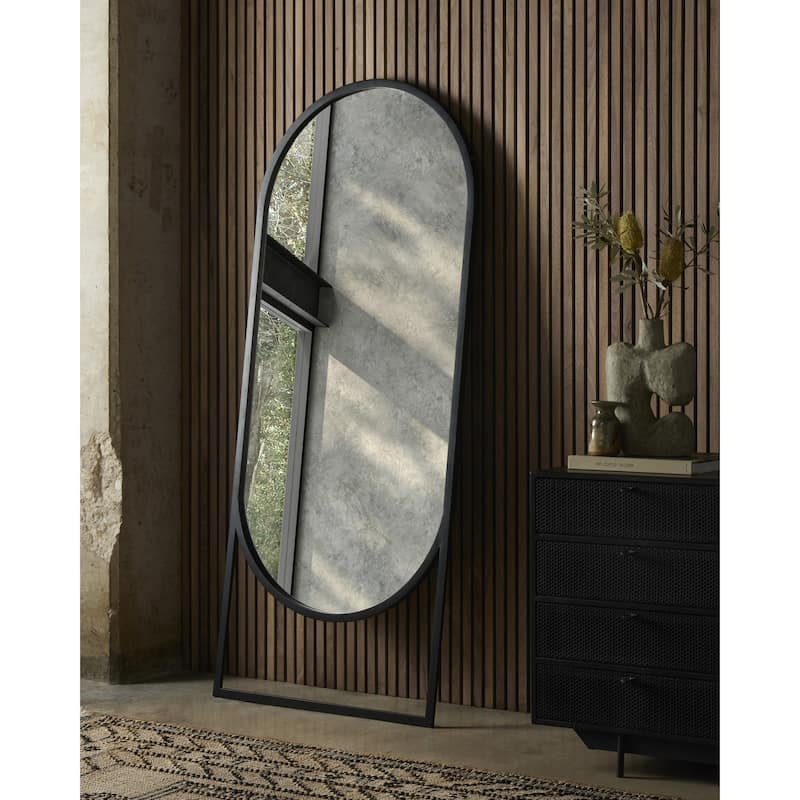 Joanne Floor Mirror-Matte Black - 30W x 1.5D x 70H