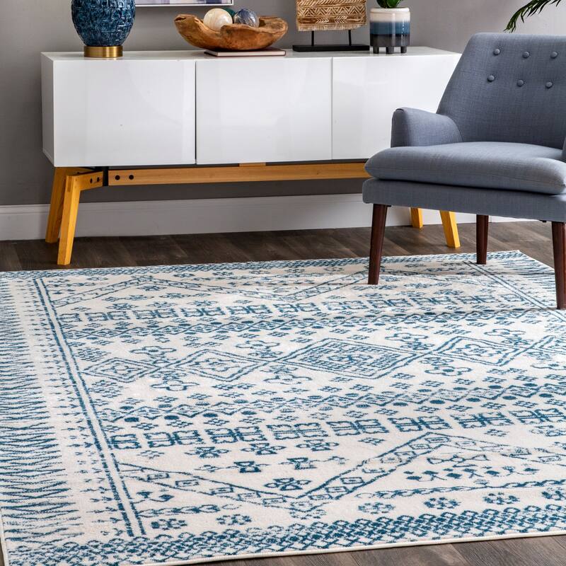 Nuloom Transitional Moroccan Frances Area Rug - 3' x 5' - Blue - Rectangle