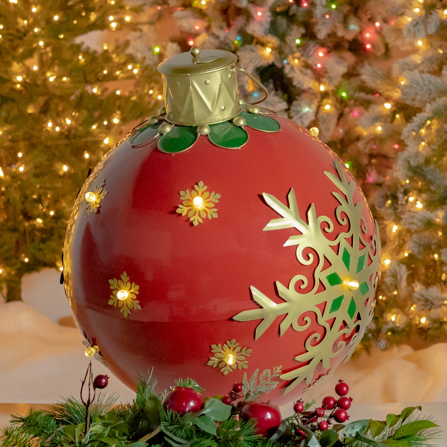Metal christmas ornaments deals