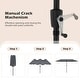 preview thumbnail 39 of 58, Gymax 13 FT Double-sided Patio Umbrella Outdoor Large Twin Size