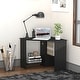 preview thumbnail 3 of 22, HOMCOM Corner Computer Desk with Storage Shelf, Writing Table Study Workstation for Home Office