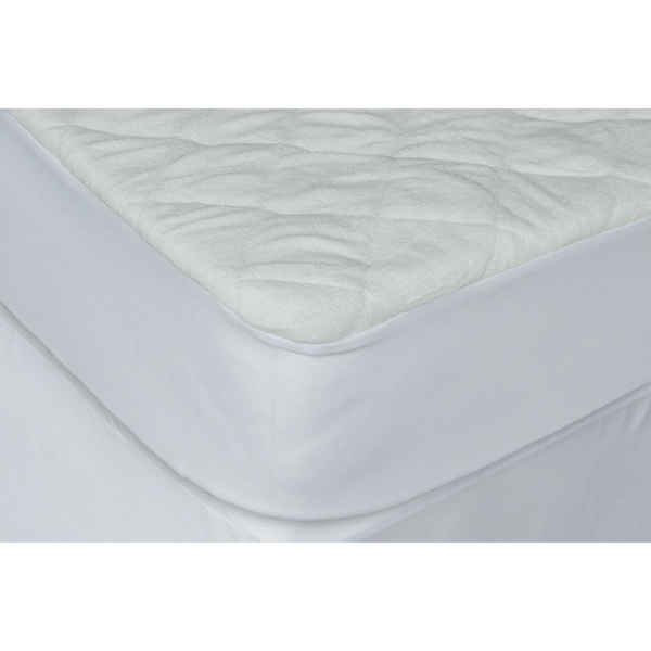 Homeroots 5 inch Waterproof Bamboo Terry Cloth Crib Mattress Cover 28 inch x 52 inch 9 W x 3 D x 12 H White