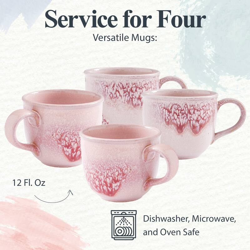 Portmeirion Minerals Set of 4 Mugs - 12 fl. oz.