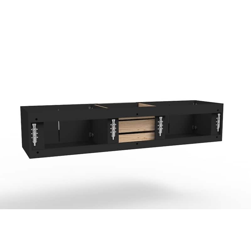 Alpine 72" Wall Mounted Bathroom Vanity (Base Only)