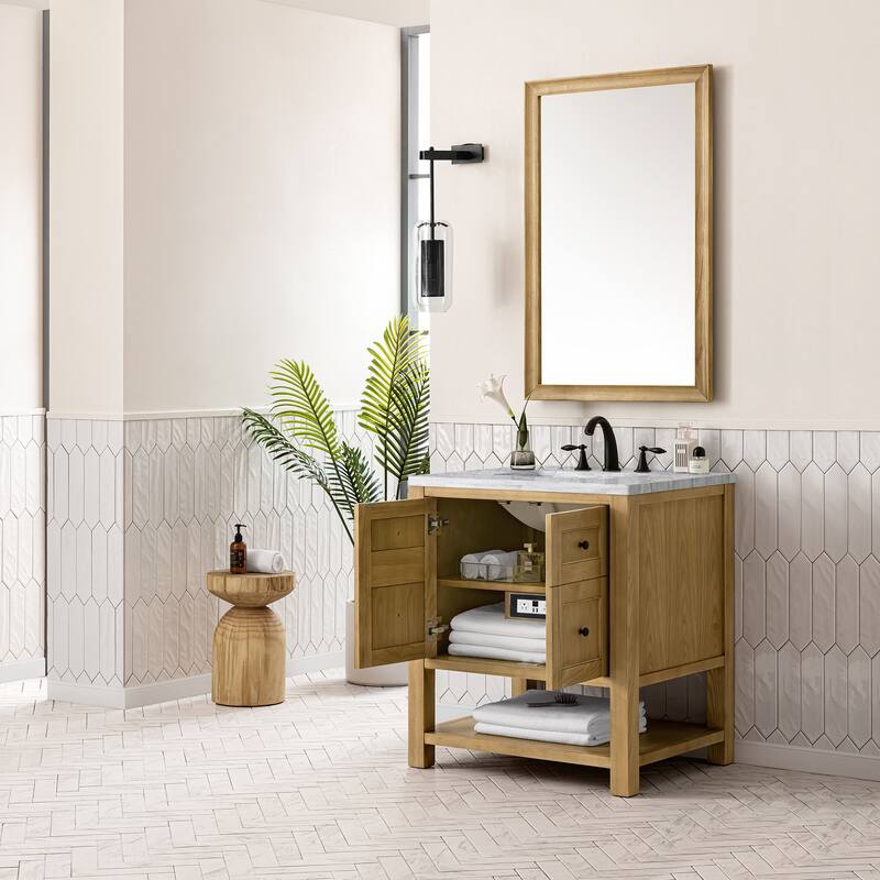 James Martin Vanities Breckenridge 30" Single Vanity, Light Natural Oak
